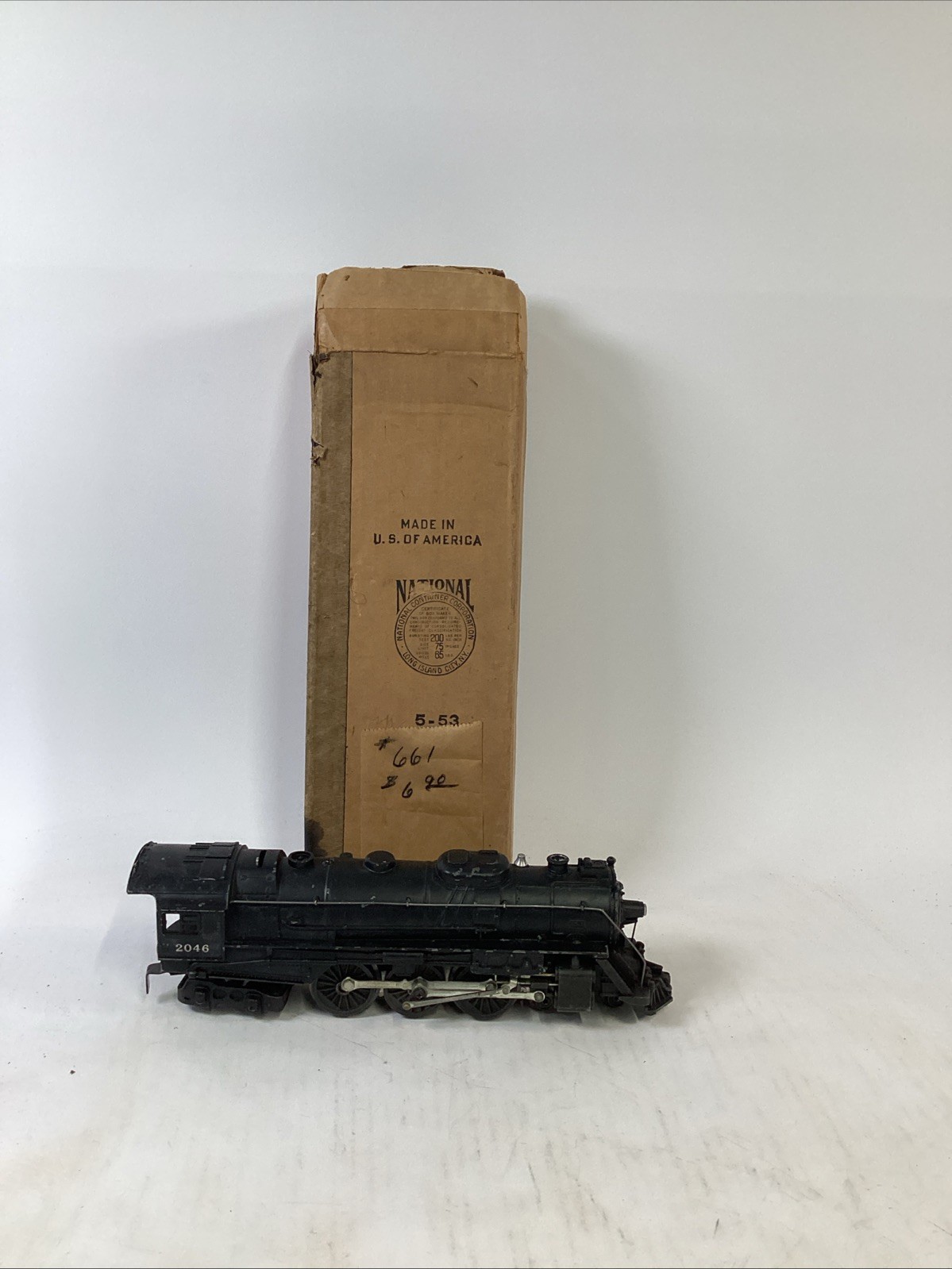 Lionel #2046 Steam Engine Locomotive W/ Box - Untested