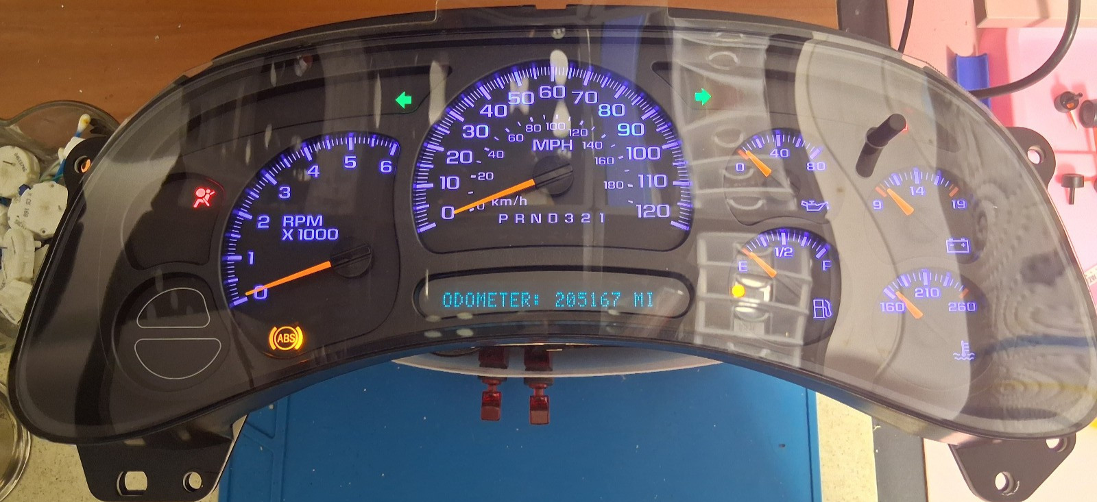 ✅ 03-06 Silverado Sierra Tahoe Yukon Speedometer Instrument Cluster Blue