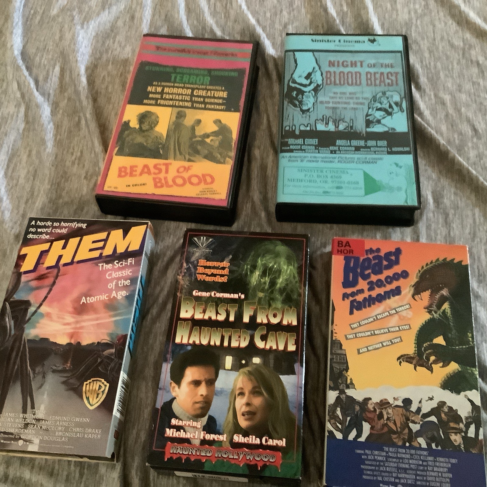 Them, Beast From Haunted Cave, Beast From 20K Fathoms, Beast Of Blood More VHS