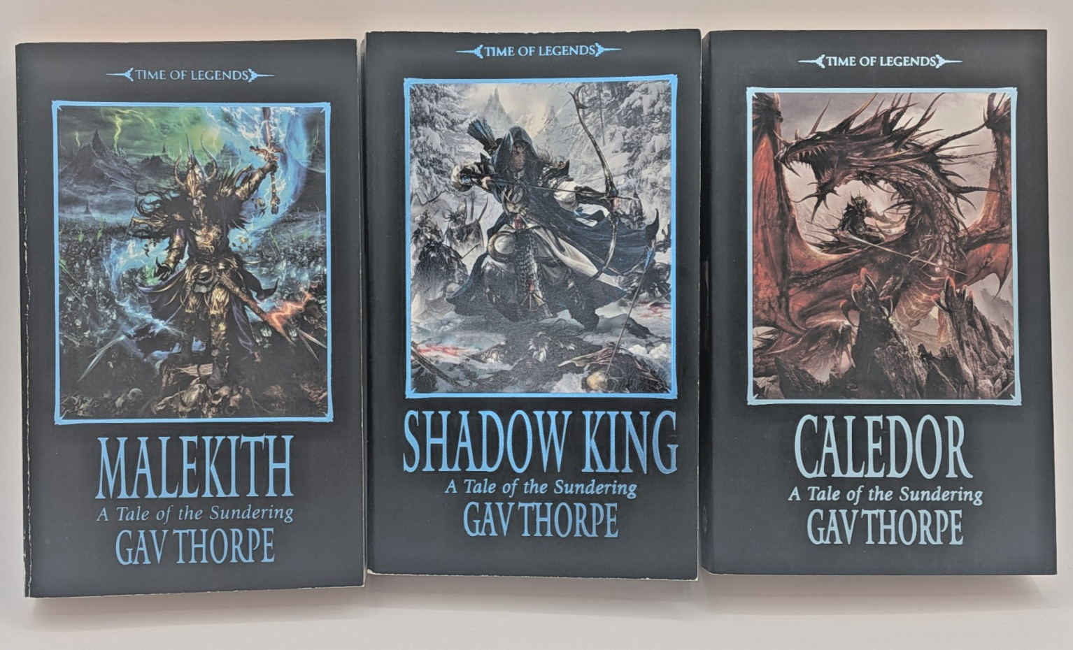 Warhammer Tale of the Sundering Trilogy Malekith Shadow King Caledor Gav Thorpe