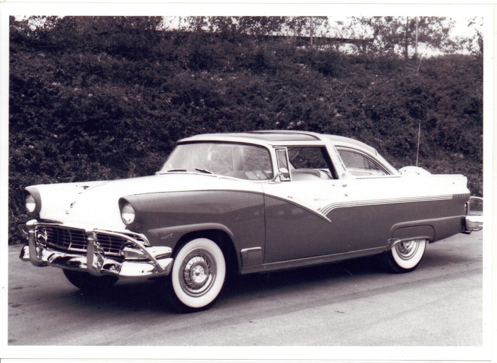 1956 Ford Crown Victoria Hardtop Country Scene Photo