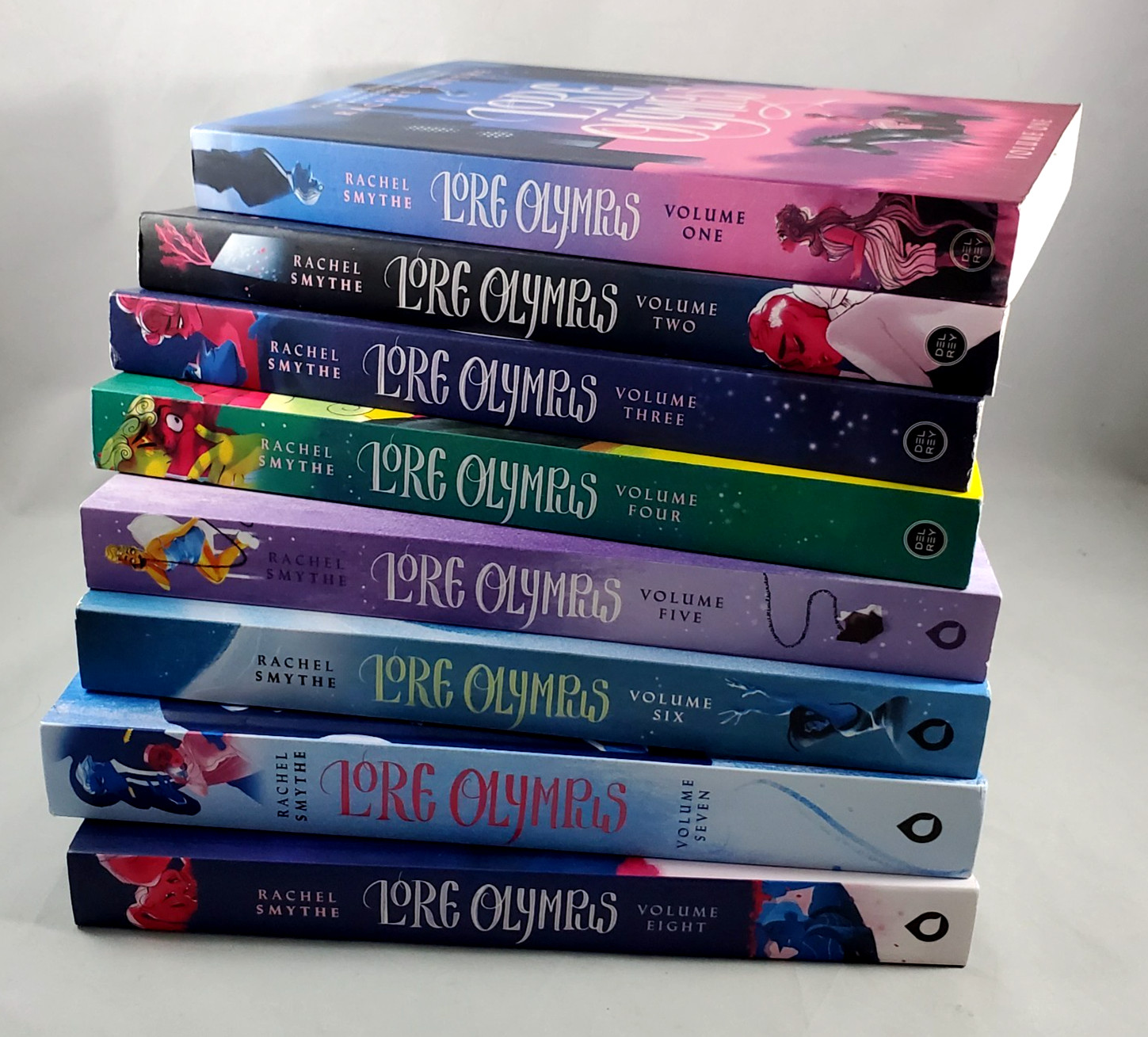 Lore Olympus Volumes 1-8 Set Rachel Smythe Graphic Novels Very Good 1st Edition