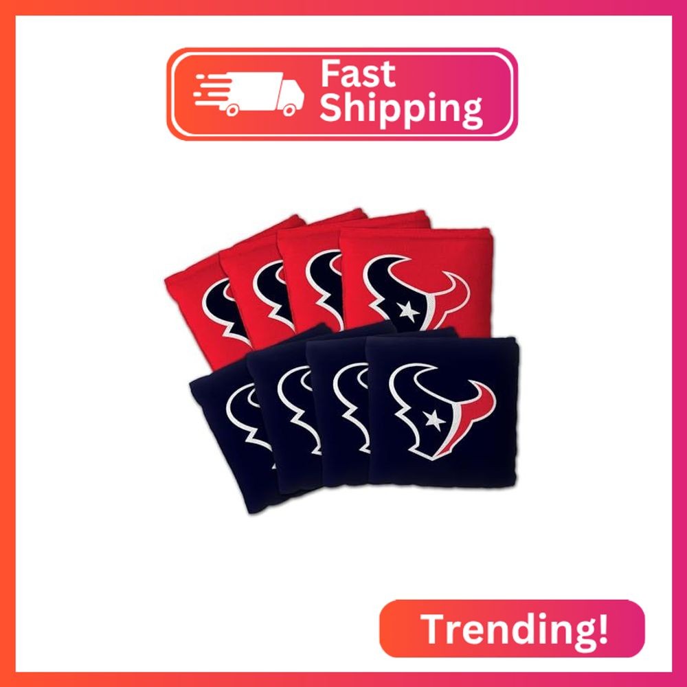 YouTheFan NFL Houston Texans Set of 8 Cornhole Bags