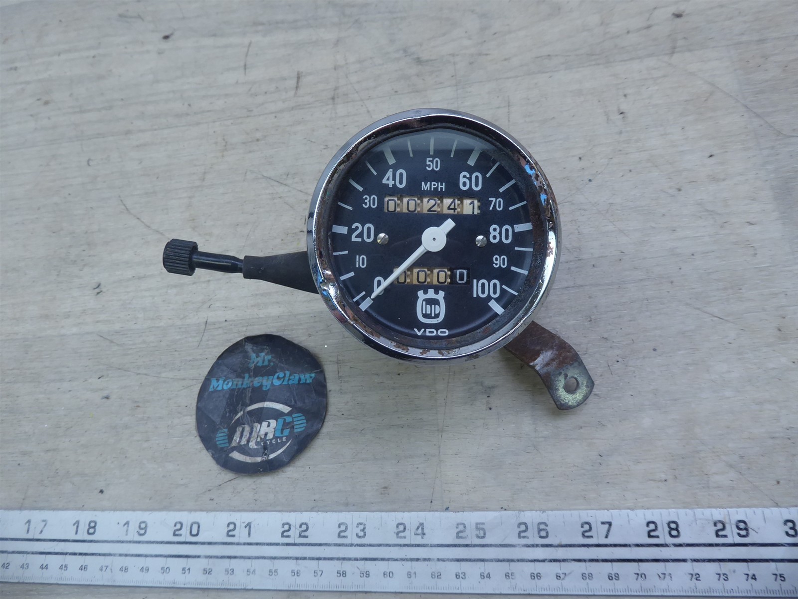 1975 KTM Penton Hare Scrambler MC250 S11692) VDO speedometer speedo gauge works