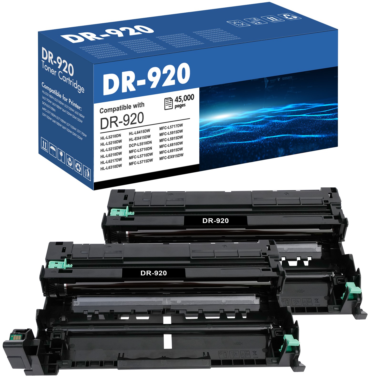 1-4PK DR920 DR-920 Drum Compatible with Brother HL-L5215DW HL-L6210DW HL-L5210DN