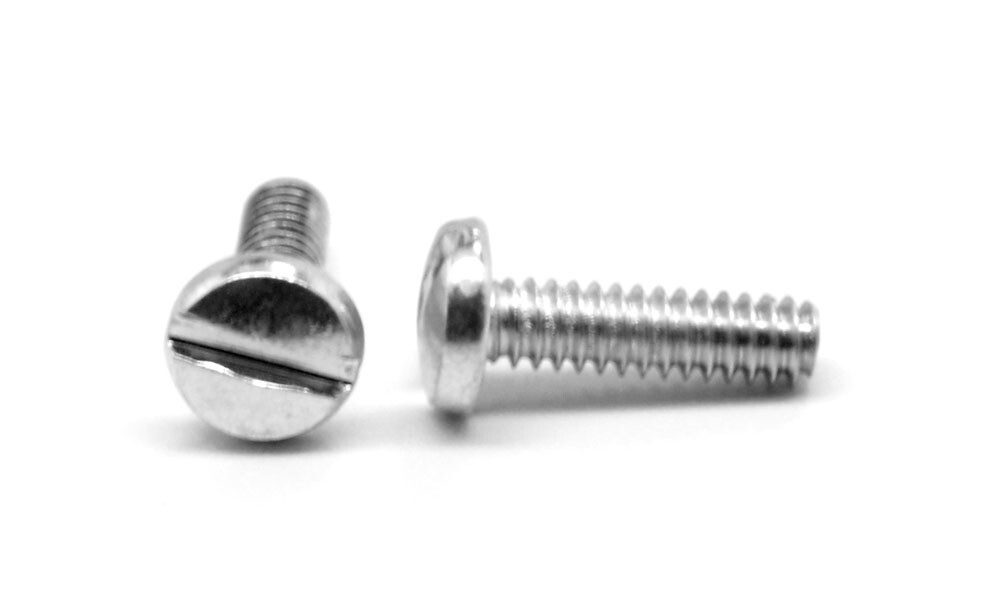 #2-56 x 1/4 Coarse Machine Screw Slotted Pan Head Stainless Steel 18-8