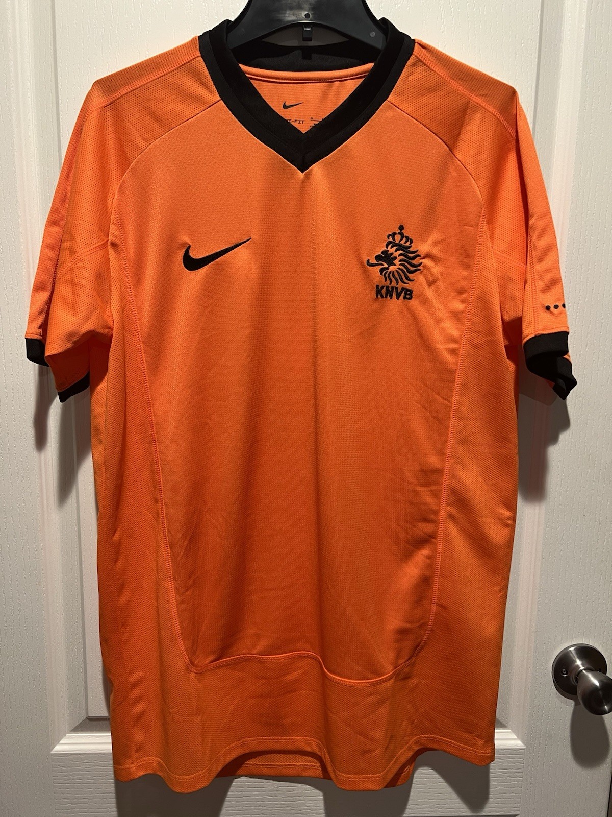 Nike KNVB Netherlands Orange Soccer Jersey Signed Kluivert #9 (No COA)