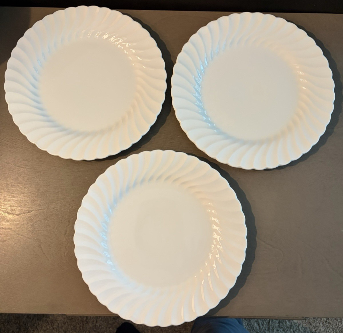 Johnson Brothers Regency Snow White Dinner Plates _England _ Perfect