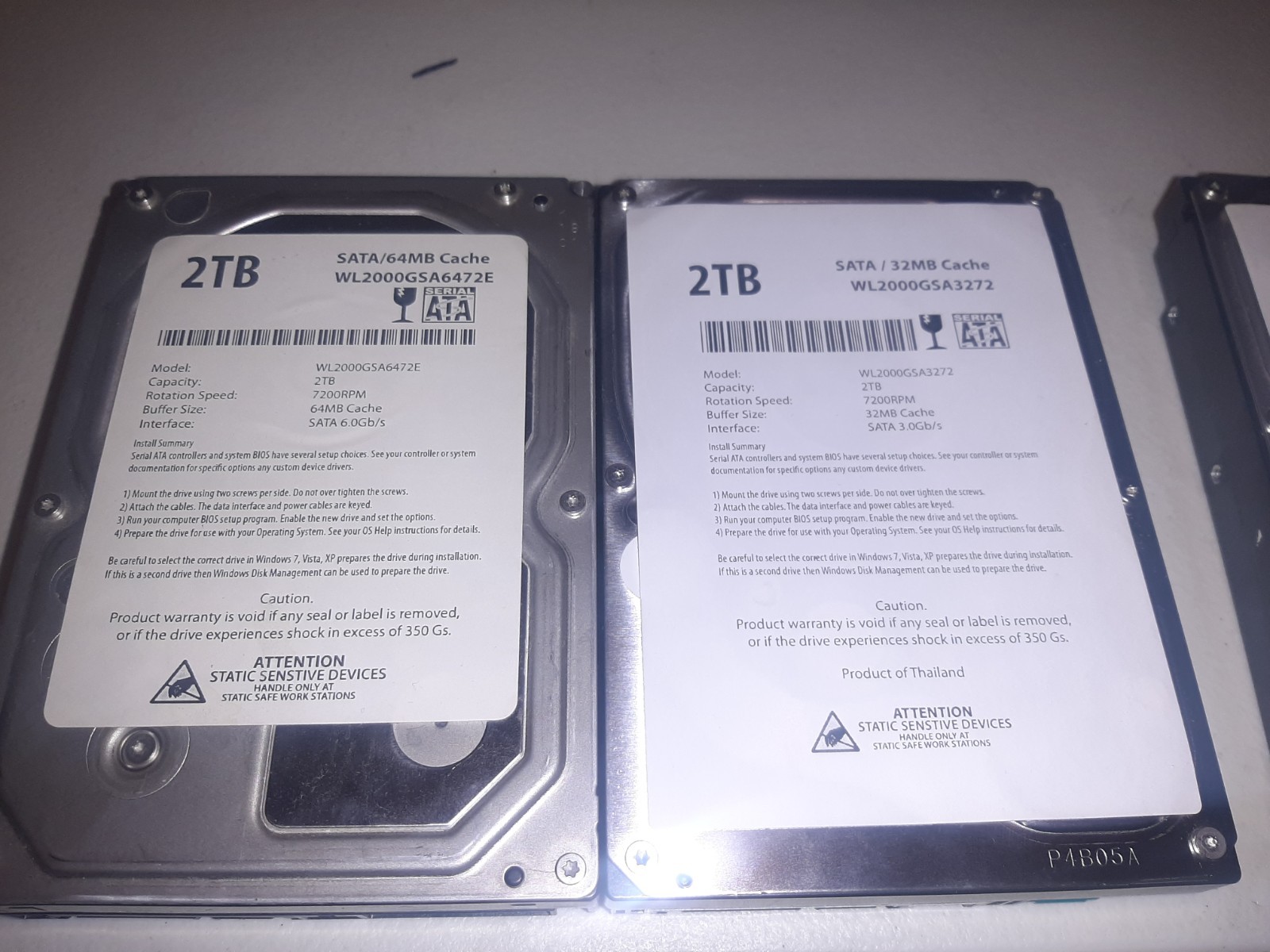 Hitachi HGST 4TB (2 x 2TB) SATA 6.0Gb/s 3.5 Hitachi HGST 4TB (2 x 2TB) SATA 6.0Gb/s 3.5