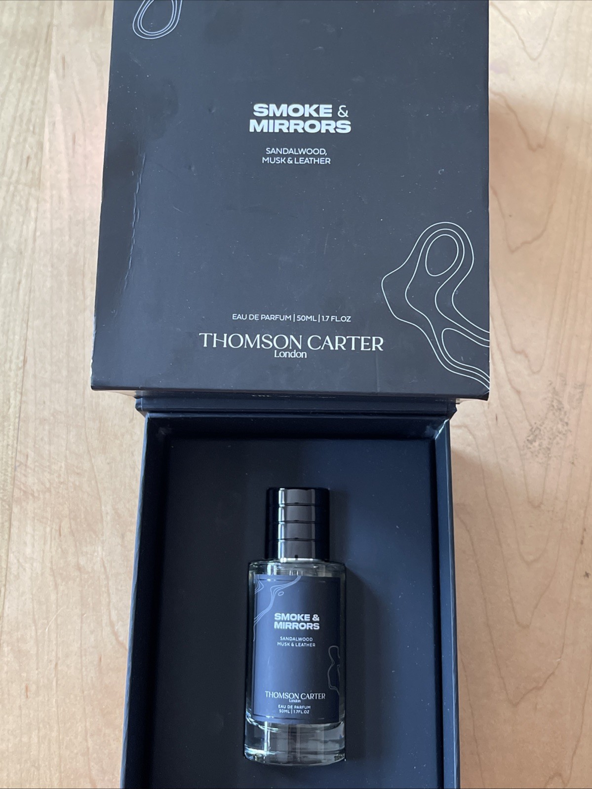THOMSON CARTER SMOKE & MIRRORS EAU DE PARFUM 50ml/1.7oz New In Box THOMSON CARTER SMOKE & MIRRORS EAU DE PARFUM 50ml/1.7oz New In Box