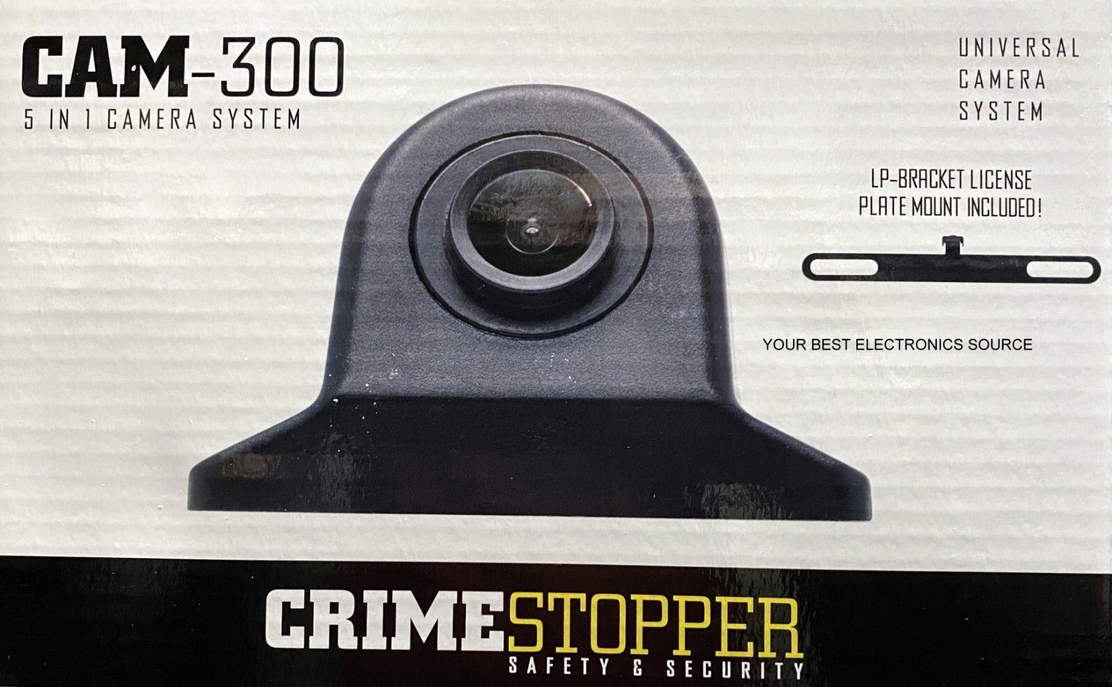 NEW Crimestopper CAM300 Front/Rear Mount Five-In-One Vehicle Back-Up Camera NEW Crimestopper CAM300 Front/Rear Mount Five-In-One Vehicle Back-Up Camera