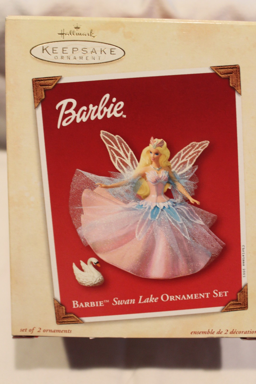 2003 HALLMARK Barbie Swan Lake Ornament with Swan and Card 2003 HALLMARK Barbie Swan Lake Ornament with Swan and Card