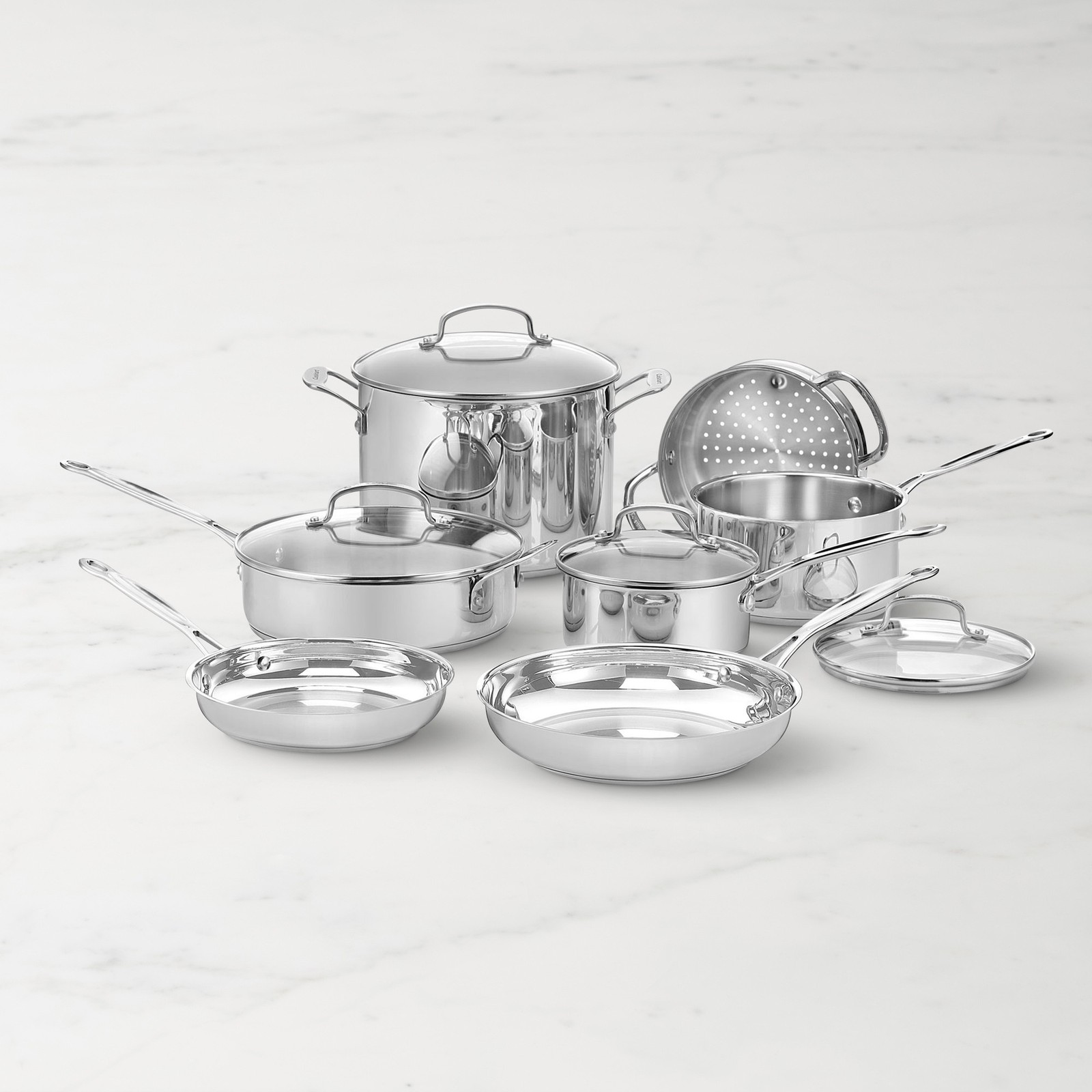 Cuisinart Chef\'s Classic Stainless Steel 11-Piece Cookware Set (NEW) Cuisinart Chef\'s Classic Stainless Steel 11-Piece Cookware Set (NEW)