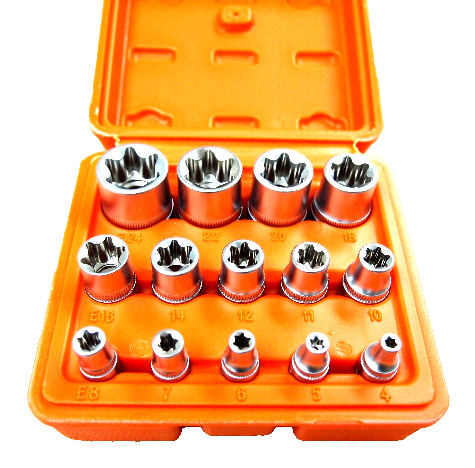 14 PC E Torx Star Female Bit Socket Set 1/2\