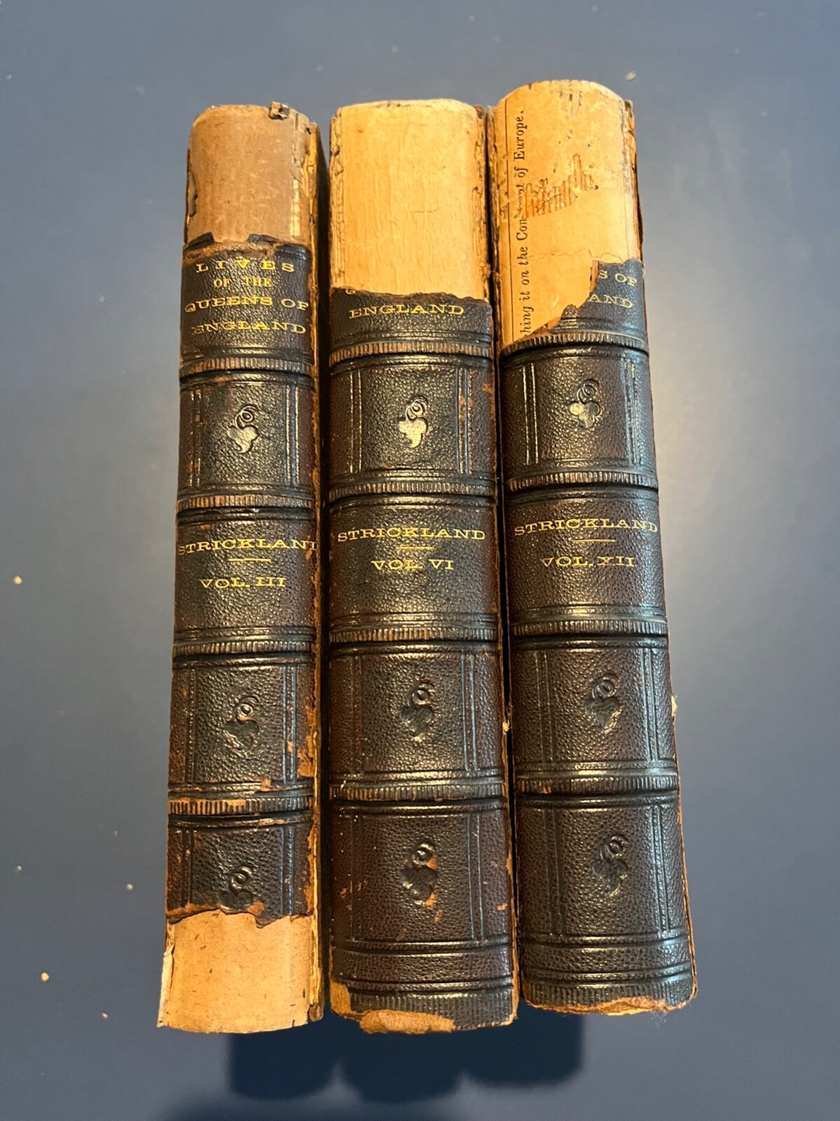 Lives of the Queens of England-Agnes Strickland Vols 3,6 & 7-published 1841-1848