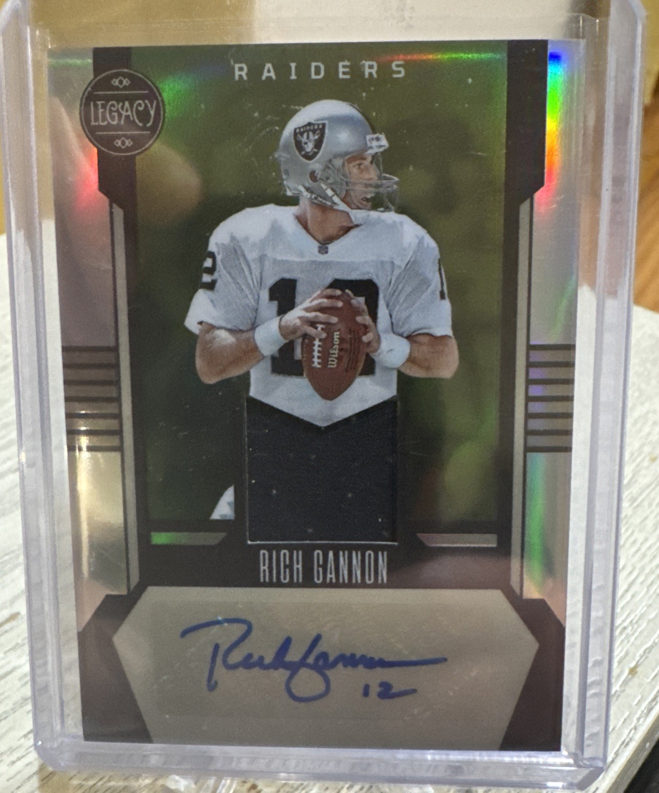 2023 Panini Legacy Patch Auto Silver Rich Gannon #ed 48/100 #LPA-RG 