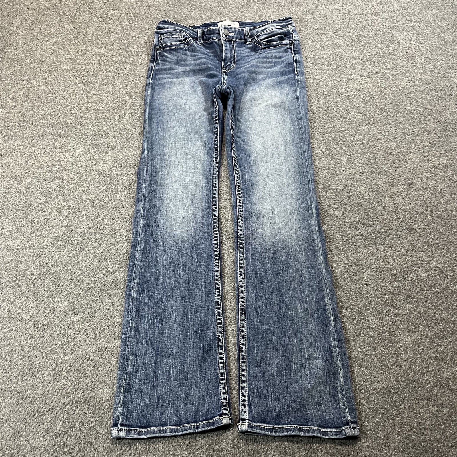 BKE Jeans Womens 27x31 Blue Payton Bootcut Medium Wash Cotton Blend Stretch