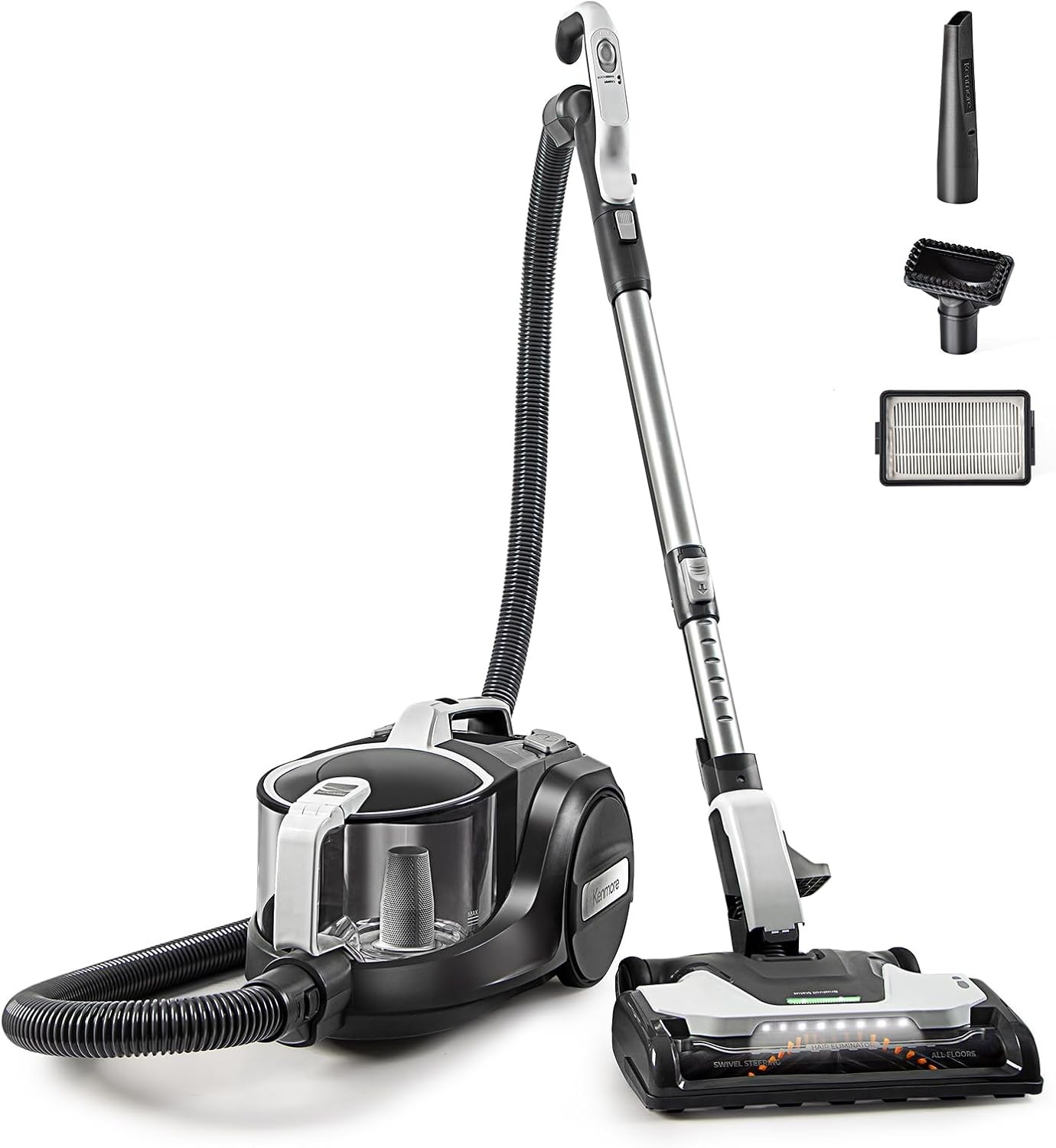 Kenmore DC5070 500 Pet Bagless Canister Vacuum w/ Hair Eliminator, 2 Motor, HEPA Kenmore DC5070 500 Pet Bagless Canister Vacuum w/ Hair Eliminator, 2 Motor, HEPA