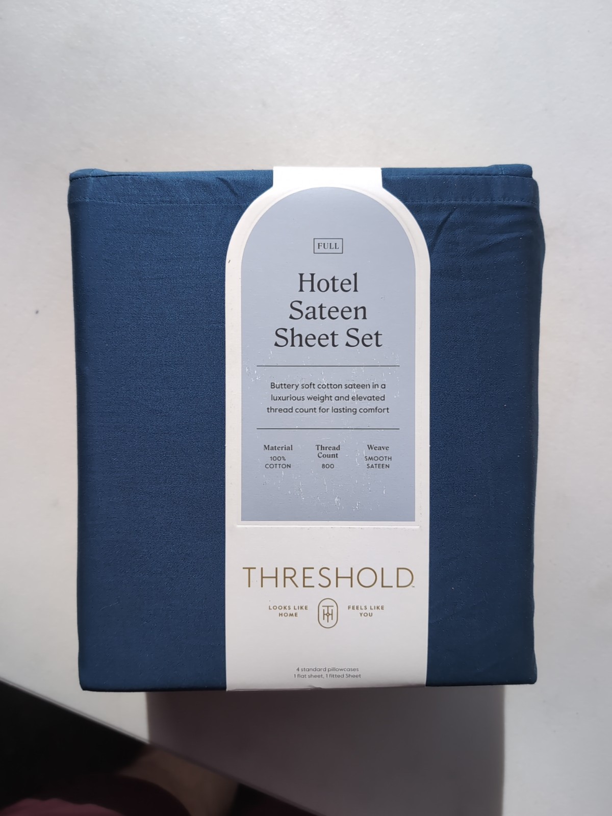 6pc 800 Thread Count Full size Solid Sheet Set - Threshold Signature