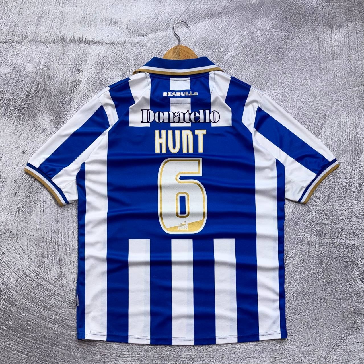 Errea Brighton Hove Albion 2011 2012 2013 Home Jersey Blue White Size 2XL Hunt 6