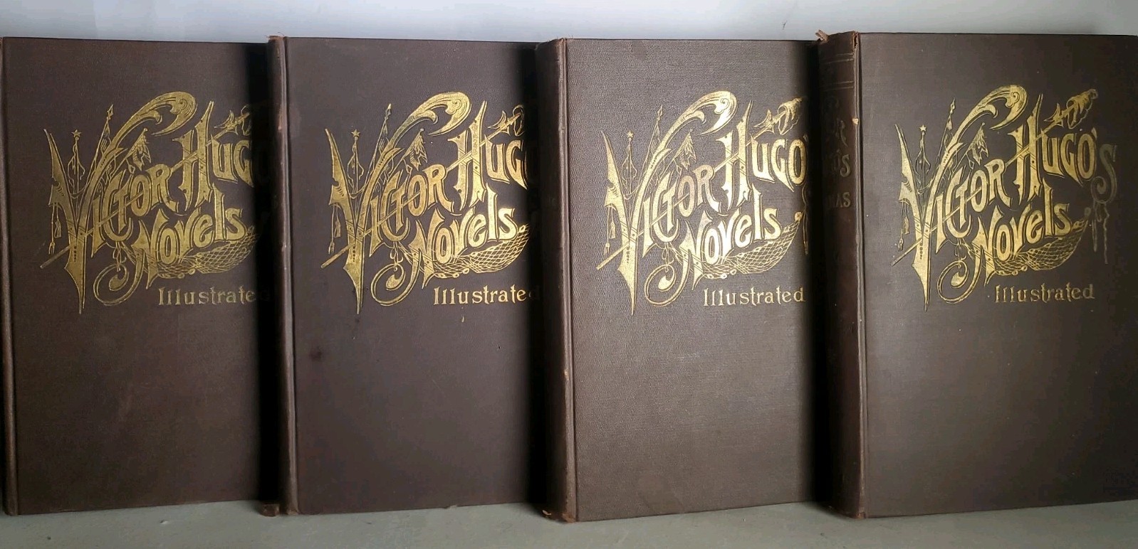 Antique 1894 Victor Hugo Novels & Dramas Illustrated 4-Volume Set I III IV V Antique 1894 Victor Hugo Novels & Dramas Illustrated 4-Volume Set I III IV V