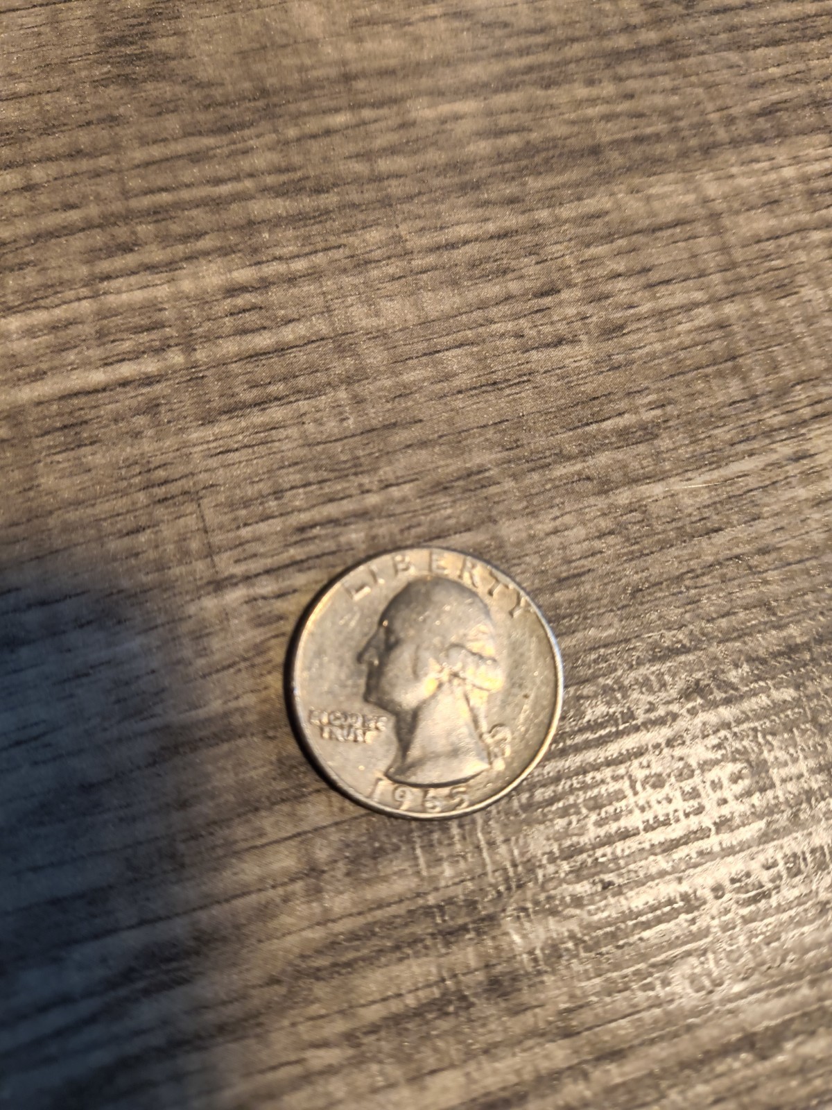 Rare 1965 Washington Quarter with no mint mark.