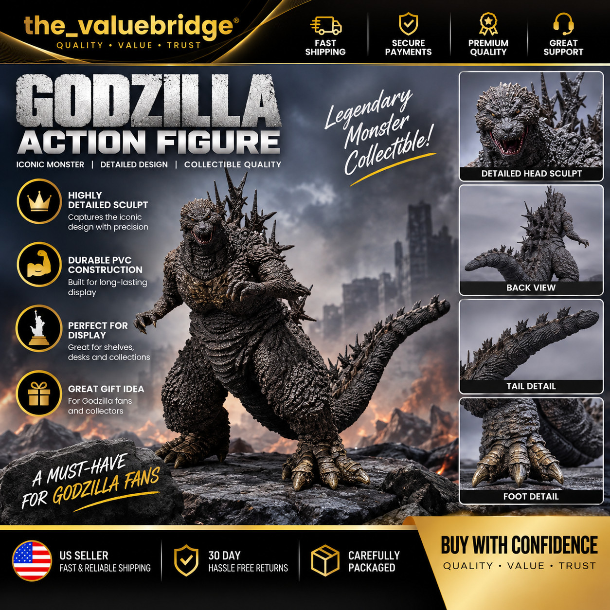20CM Godzilla Minus One Anime Figure Godzilla -1.0 Action Figure 2023 Children T