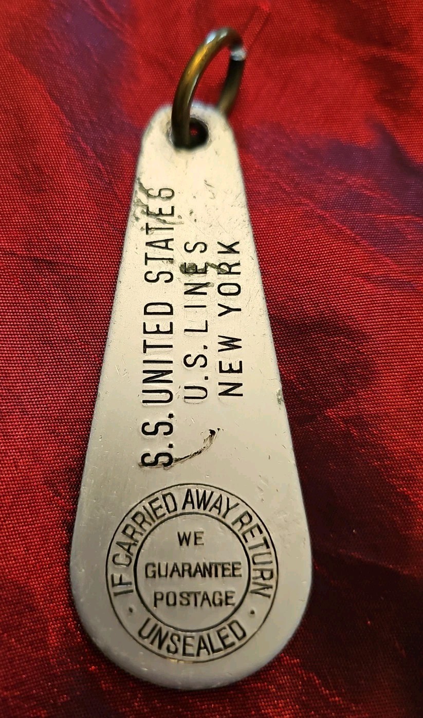SS United States Lines Guest Room Fob #B204