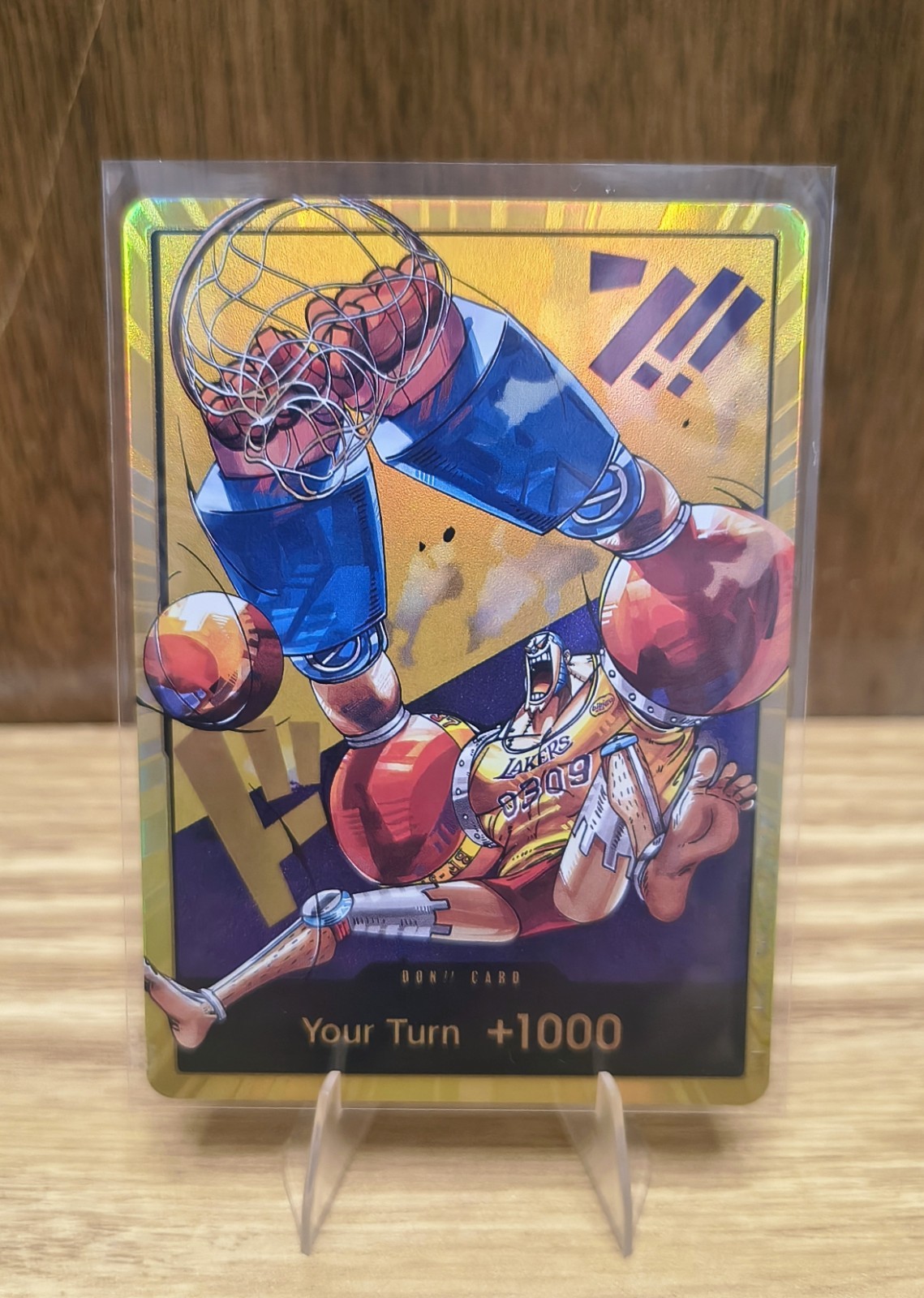 One Piece - Franky x Lakers - Gold Don - Custom Art Card - Textured Holo - NM
