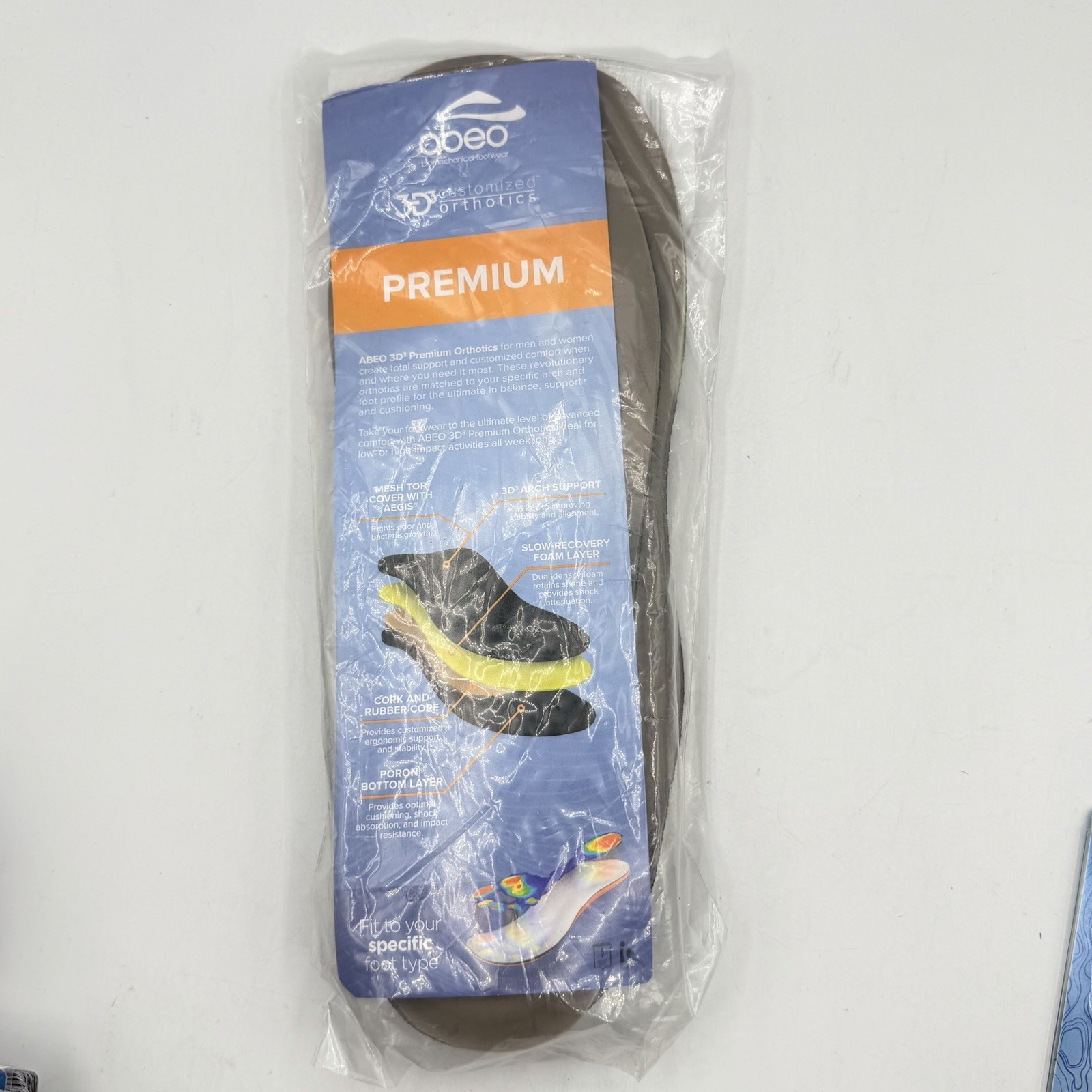 Men’s Size 12 Medium Abeo 3D3 Customized Orthotics Premium Performance 5706 Men’s Size 12 Medium Abeo 3D3 Customized Orthotics Premium Performance 5706