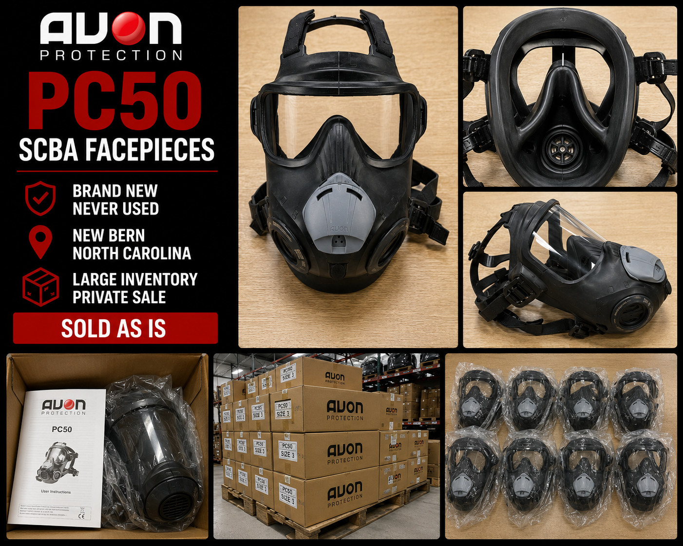 Avon PC50 masks