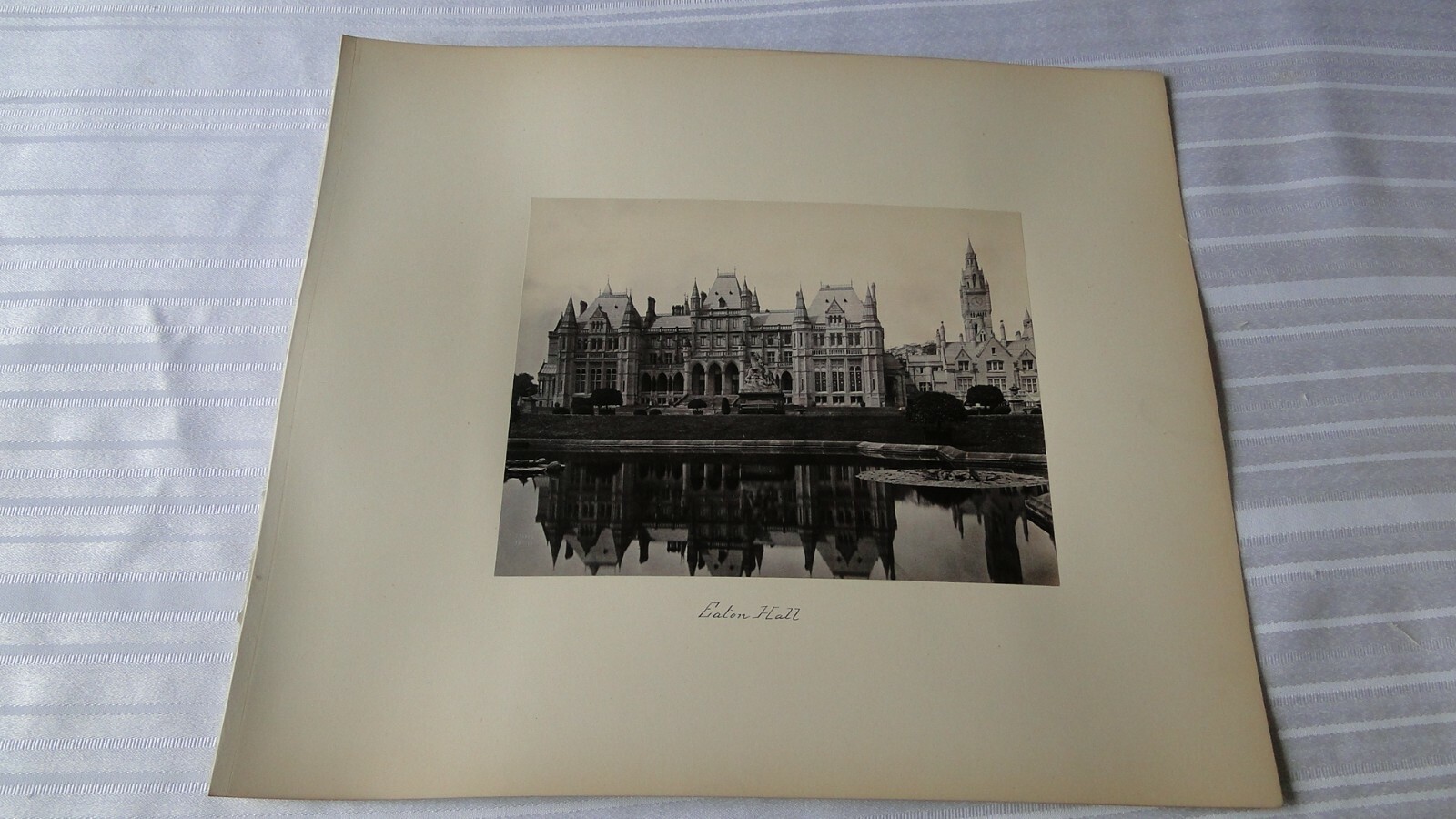 Vintage 19th Century British Albumen Photo Eaton Hall