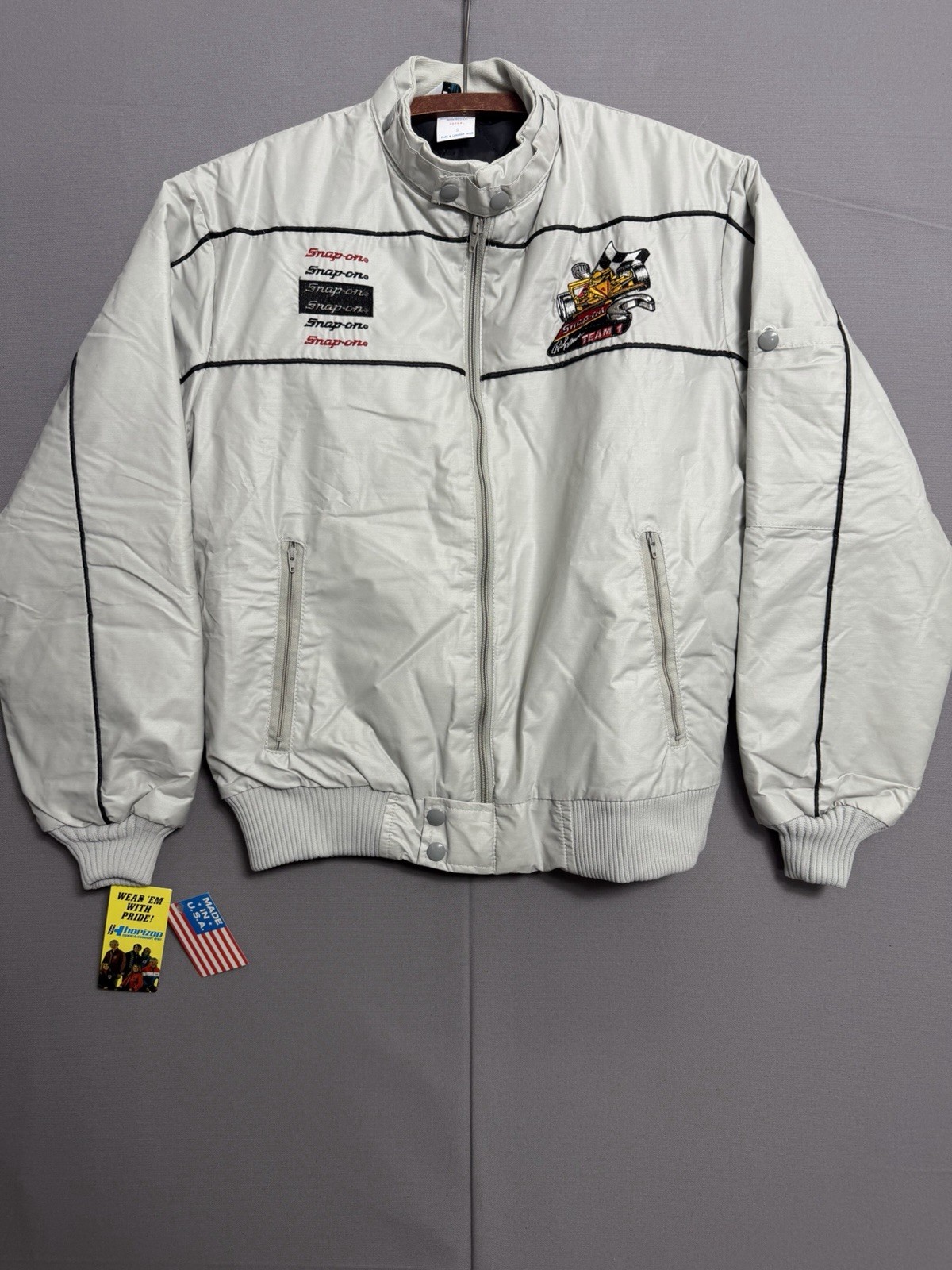 NOS Vtg 1984 Snap-On Tools Team 1 Racing Jacket NWT Horizon Made in USA Small