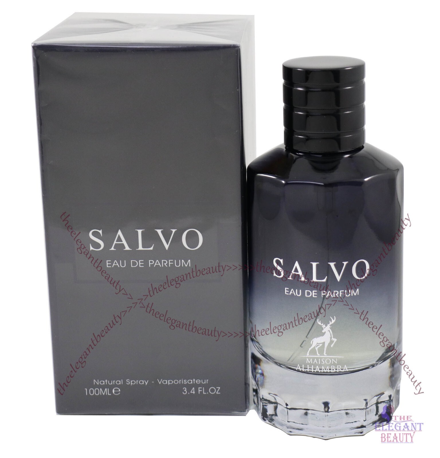 Salvo by Lattafa 3.4oz/100ml Eau de Parfum Spray For Men New In Box