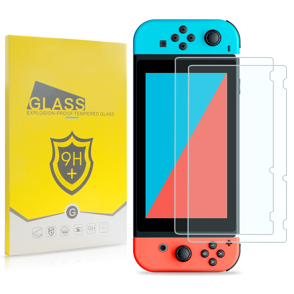 2x HD Tempered Glass Screen Protector for Nintendo Switch 2/Switch/OLED/Lite