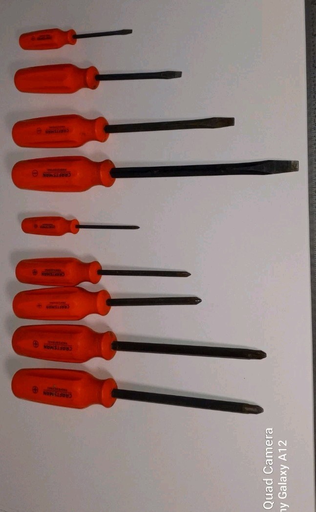 Craftsman Professional Rare Orange 9 pc Screwdriver Set NOS Craftsman Professional Rare Orange 9 pc Screwdriver Set NOS