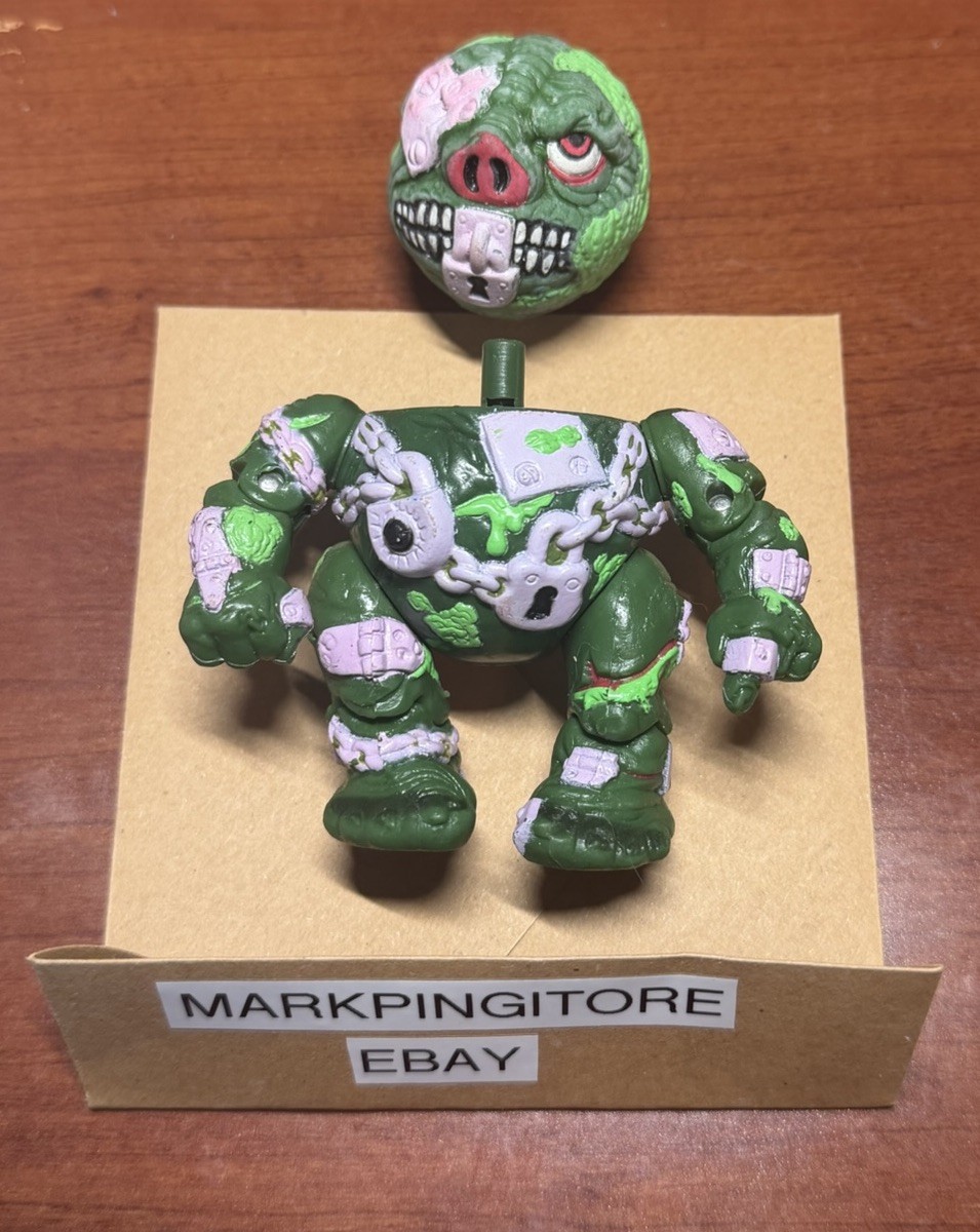VINTAGE 1986 AmToy MADBALLS Head Popping Figure LOCK LIPS Working Clip