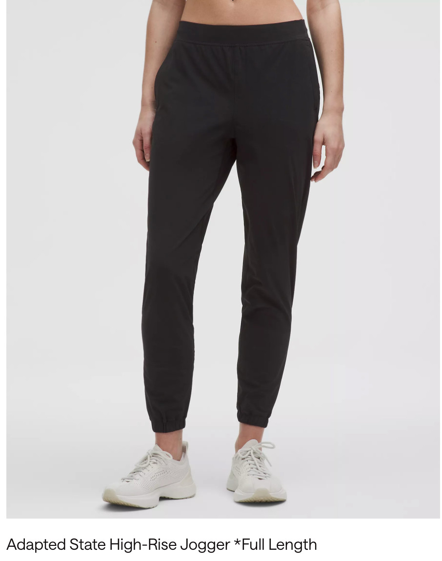 Lululemon Adapted State High-Rise Jogger Full Length-black