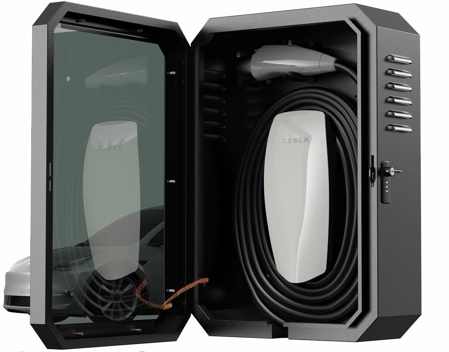 YONZEE Wall-Mounted EV Charger Protection Weatherproof Charging Station Cover