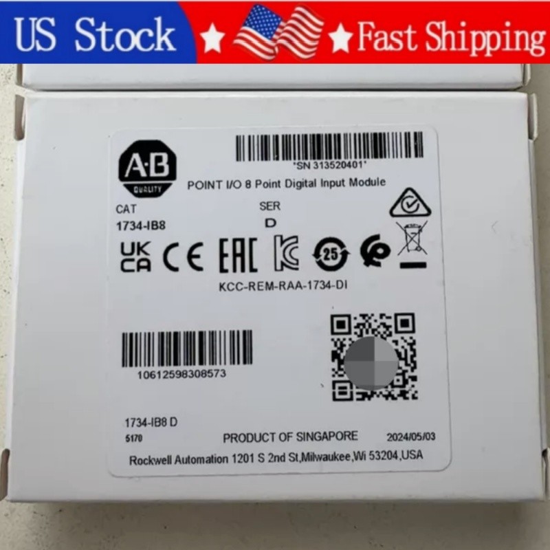 1PCS New Allen Bradley 1734-IB8 SER D Digital Input Module 1734IB8 Fast Shipping