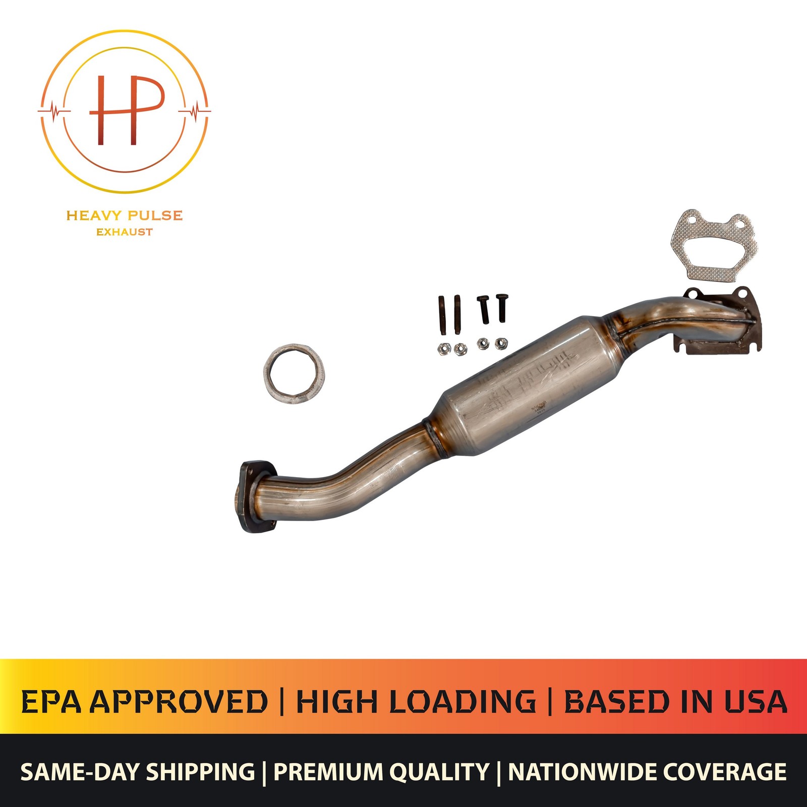 Front Right Catalytic Converter with Integrated Exhaust Manifold for 2015-2018 R