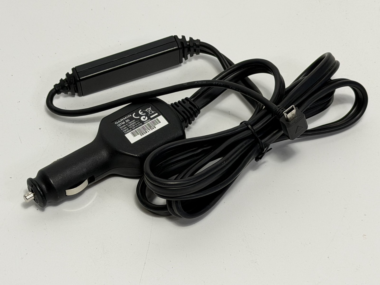 Genuine Garmin GTM 25 Traffic Receiver GPS Vehicle USB Charger