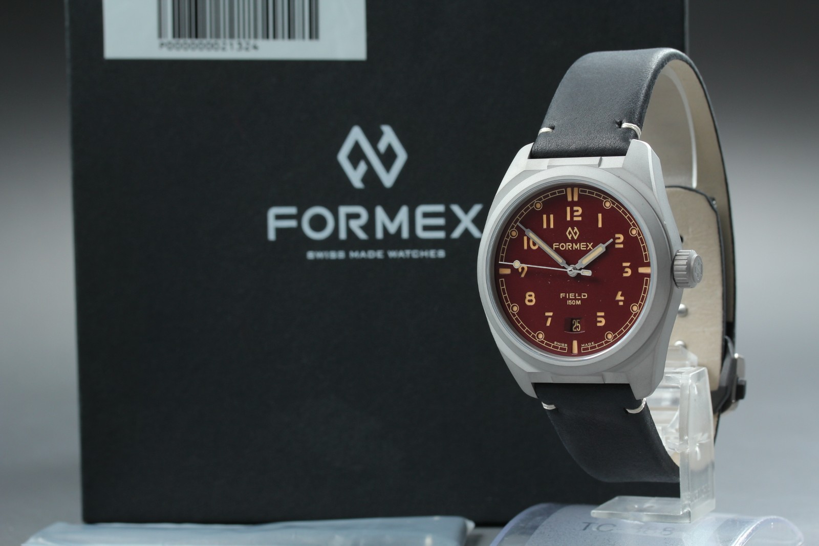 [Box Paper] FORMEX Field 0660.1.6573.711 Mahogany Red Auto Date Swiss Made Watch