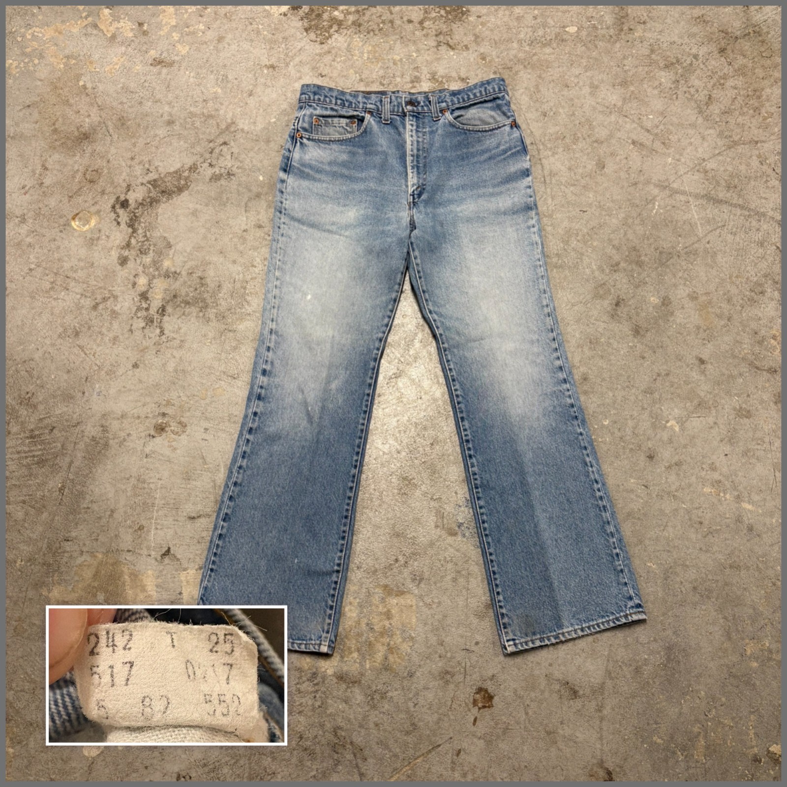 Vintage 80s Levi’s 517-0217 Bootcut Jeans Perfect Fade Made in USA True 30x30 Vintage 80s Levi’s 517-0217 Bootcut Jeans Perfect Fade Made in USA True 30x30