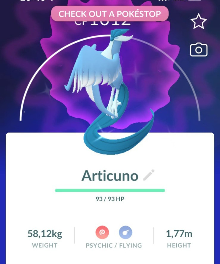 Pokémon - Shiny Galarian Articuno - PTC - Description Pokémon - Shiny Galarian Articuno - PTC - Description