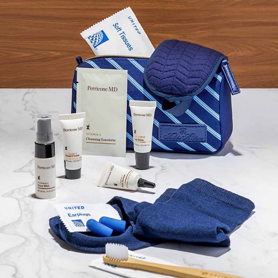 LOT 2 United Polaris Brooks Brothers Amenity Kit Business Class NEW UNOPENED