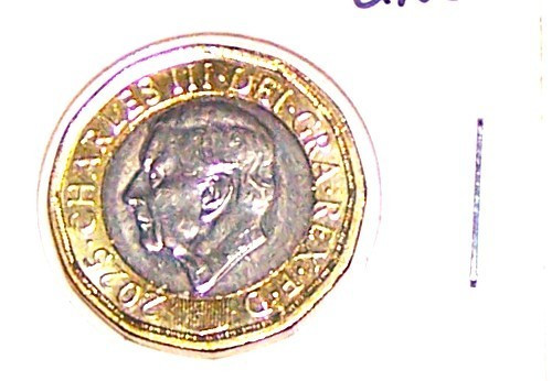 UK England Great Britain Coin 1 Pound 2025 King Charles III UNC