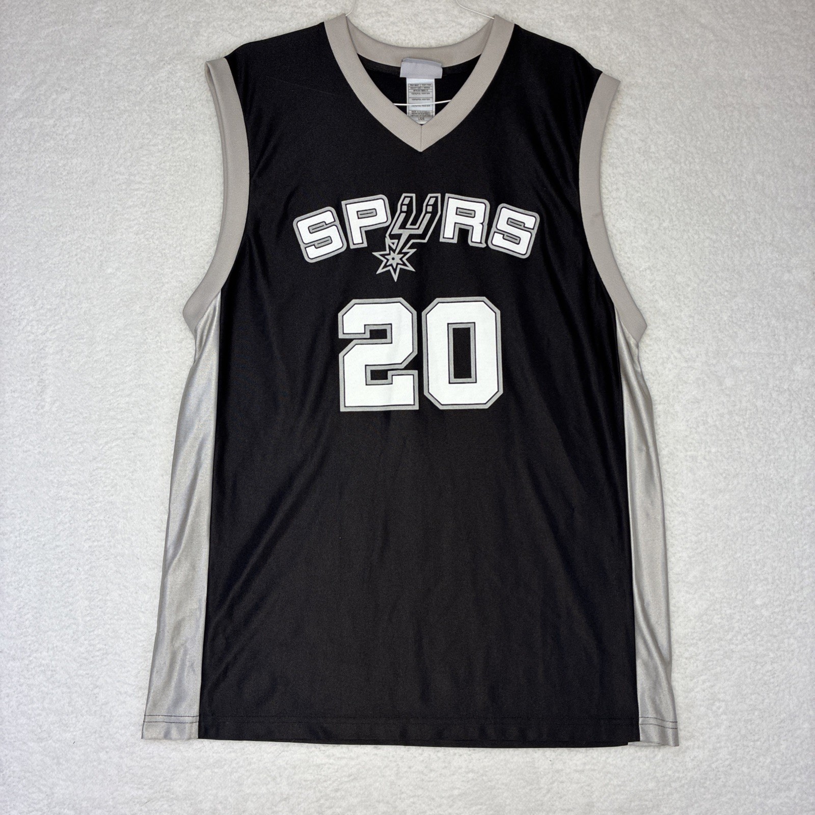 Official NBA San Antonio Spurs Black Jersey #20 Manu Ginobili Large Official NBA San Antonio Spurs Black Jersey #20 Manu Ginobili Large