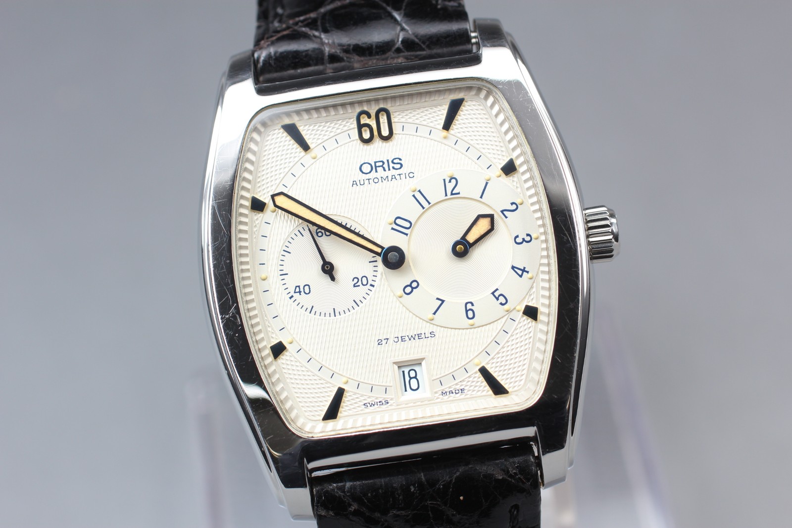 [Exc+5] Oris Miles Regulateur 7471 Tonneau Small Seconds Automatic Mens Watch
