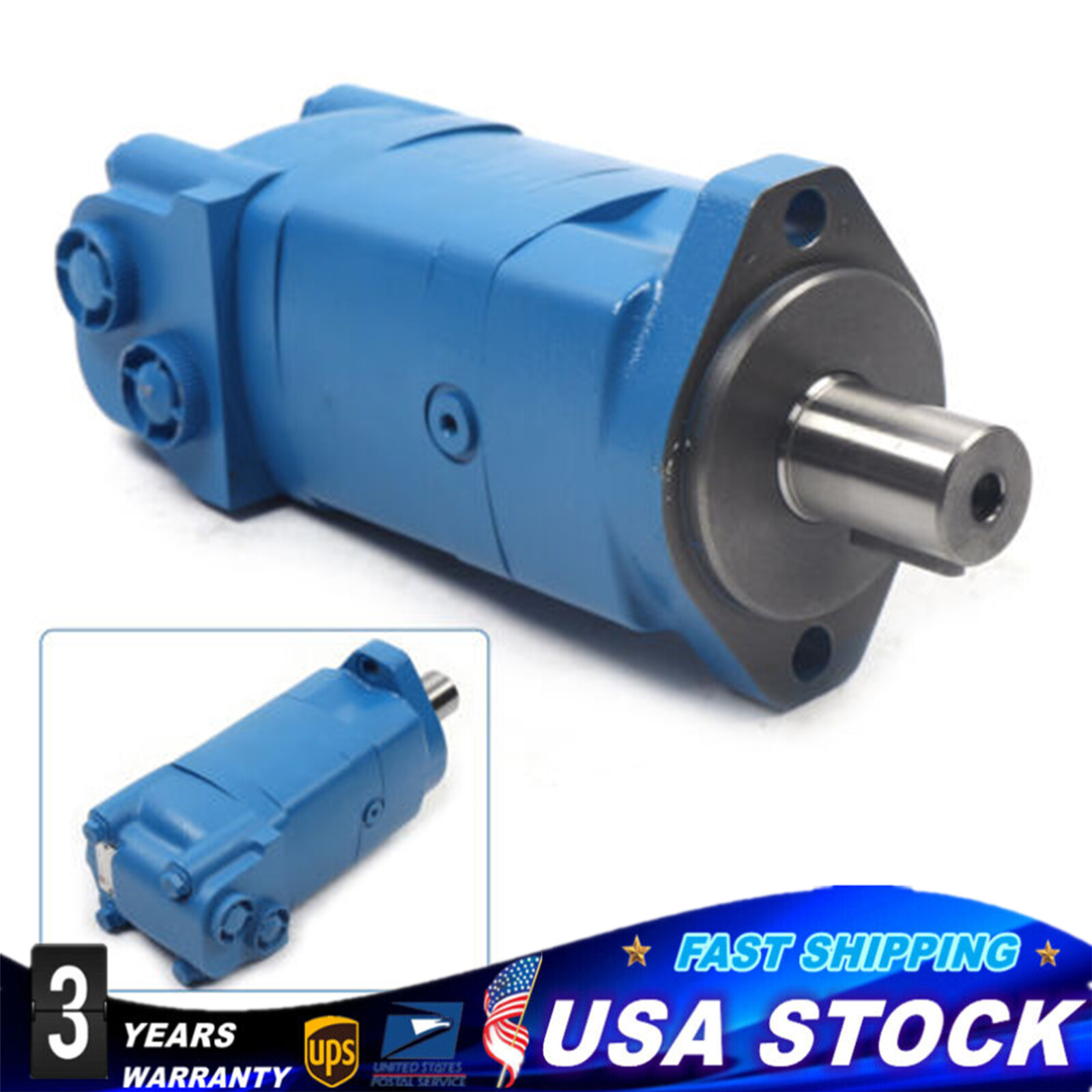 For Char-lynn 104-1028-006 Eaton 104-1028 Motor Hydraulic Motor Staggered Ports.